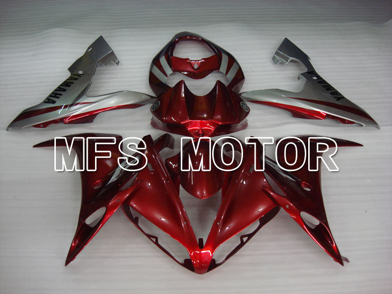 Carénage ABS injecté Yamaha YZF-R1 2004-2006 - Style usine - Couleur vin rouge argent - MFS3350