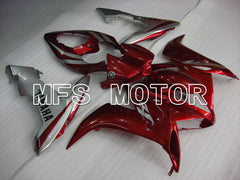 Carénage ABS injecté Yamaha YZF-R1 2004-2006 - Style usine - Couleur vin rouge argent - MFS3350