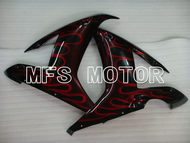 Yamaha YZF-R1 2002-2003 Injection ABS Fairing - Flame - Black Red wine color - MFS3351