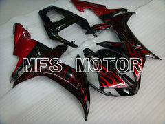 Yamaha YZF-R1 2002-2003 Injection ABS Fairing - Flame - Black Red wine color - MFS3351