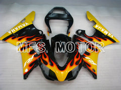Yamaha YZF-R1 1998-1999 Injection ABS Fairing - Flame - Black Yellow - MFS3359