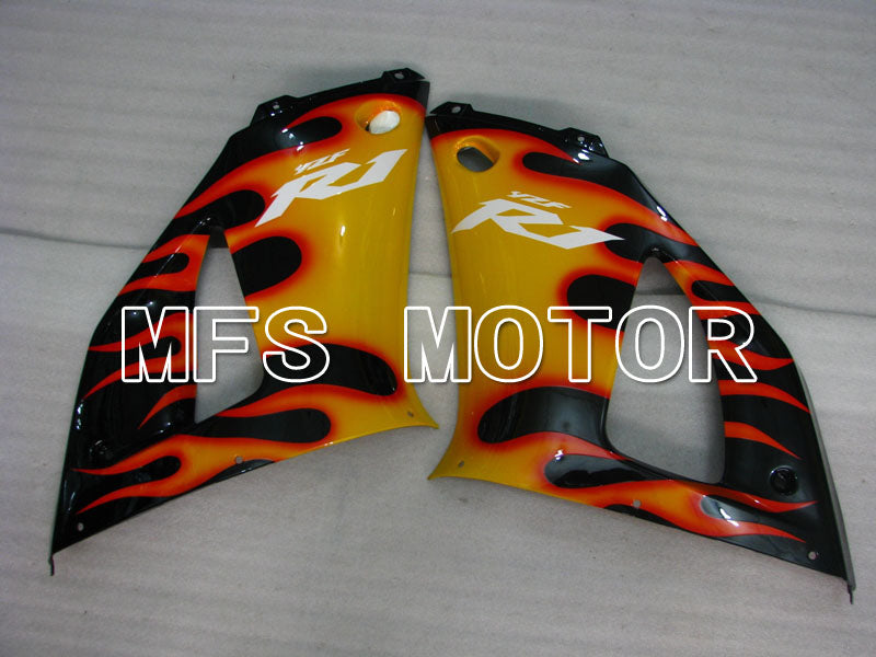 Yamaha YZF-R1 1998-1999 Injection ABS Fairing - Flame - Black Yellow - MFS3359
