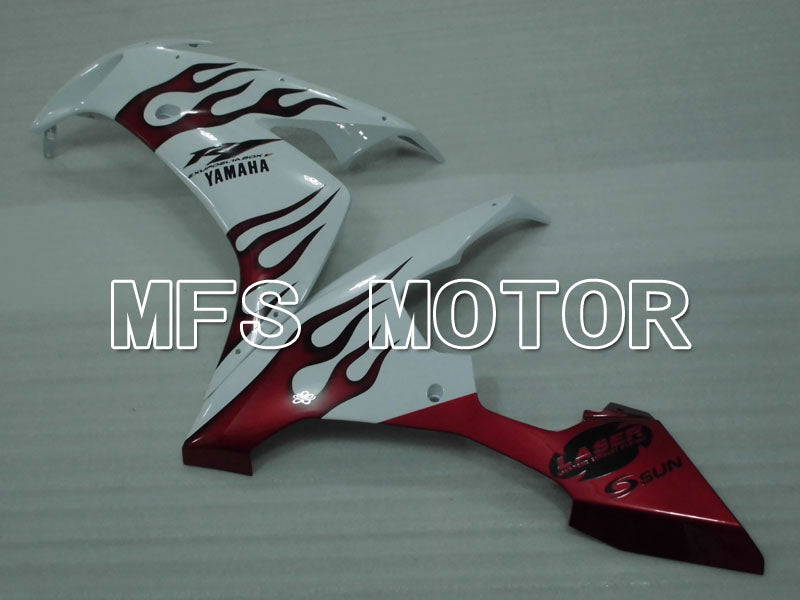 Yamaha YZF-R1 2004-2006 Injection ABS Fairing - Flame - White Red - MFS3373