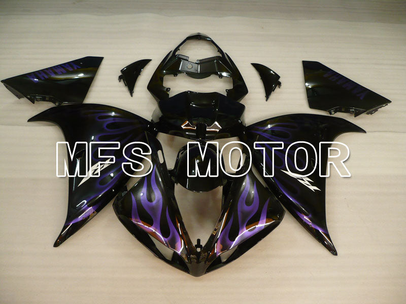 Yamaha YZF-R1 2009-2011 Injection ABS Fairing - Flame - Black Purple - MFS3384