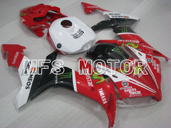 Yamaha YZF-R1 2004-2006 Injection ABS verkleidung - Monster - Schwarz Rot Weiß - MFS3400