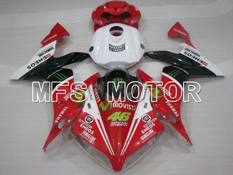 Yamaha YZF-R1 2004-2006 Injection ABS verkleidung - Monster - Schwarz Rot Weiß - MFS3400