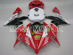 Yamaha YZF-R1 2004-2006 Injection ABS verkleidung - Monster - Schwarz Rot Weiß - MFS3400