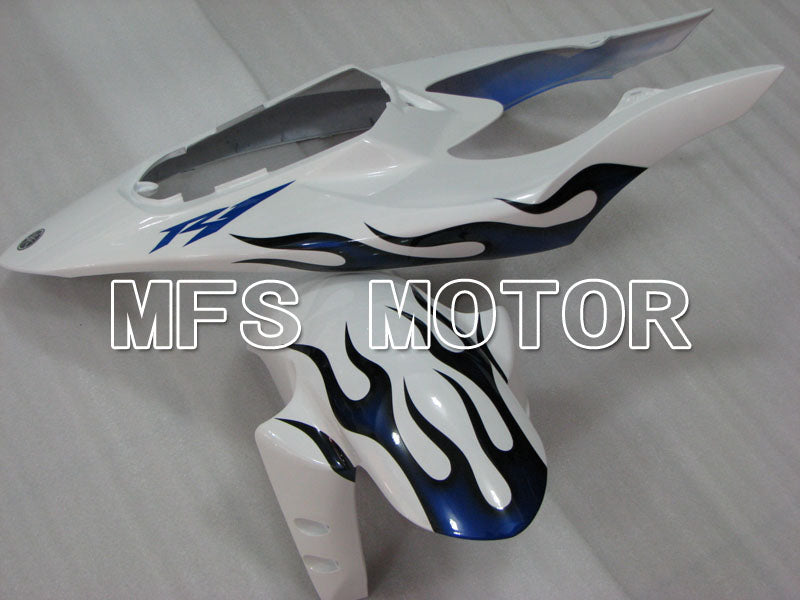 Yamaha YZF-R1 2004-2006 Injection ABS verkleidung - Flamme - Blau Weiß - MFS3410