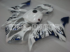 Yamaha YZF-R1 2004-2006 Injection ABS verkleidung - Flamme - Blau Weiß - MFS3410