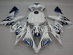 Yamaha YZF-R1 2004-2006 Injection ABS verkleidung - Flamme - Blau Weiß - MFS3410