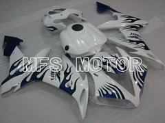 Yamaha YZF-R1 2004-2006 Injection ABS verkleidung - Flamme - Blau Weiß - MFS3410