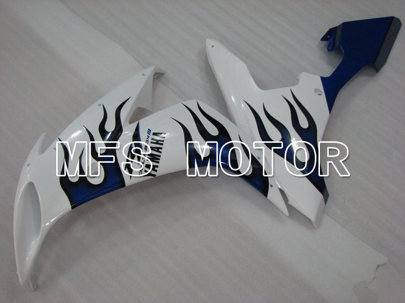 Yamaha YZF-R1 2004-2006 Injection ABS verkleidung - Flamme - Blau Weiß - MFS3410