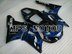 Yamaha YZF-R1 1998-1999 Injection ABS Fairing - Flame - Black Blue - MFS3412