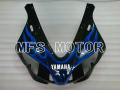 Yamaha YZF-R1 1998-1999 Injection ABS Fairing - Flame - Black Blue - MFS3412