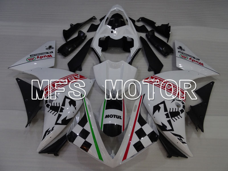 Yamaha YZF-R1 2009-2011 Injection ABS Fairing - ABARTH - Black White - MFS3447
