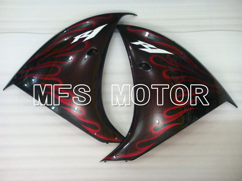 Yamaha YZF-R1 2009-2011 Injection ABS Fairing - Flame - Black Red wine color - MFS3450