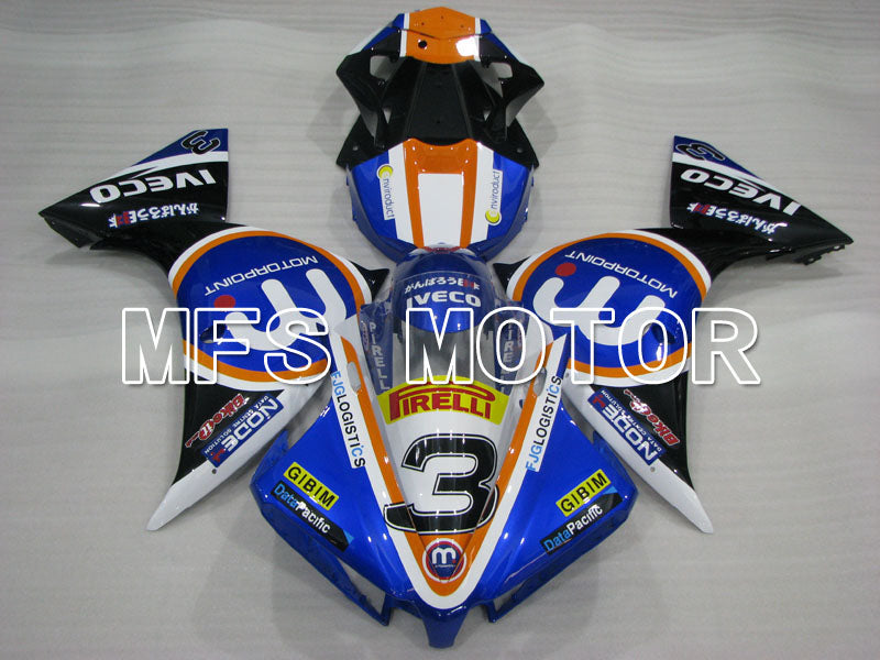 Yamaha YZF-R1 2012-2014 Injection ABS Fairing - MOTORPOINT - Black Blue - MFS3460