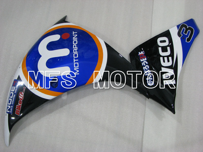 Yamaha YZF-R1 2012-2014 Injection ABS Fairing - MOTORPOINT - Black Blue - MFS3460