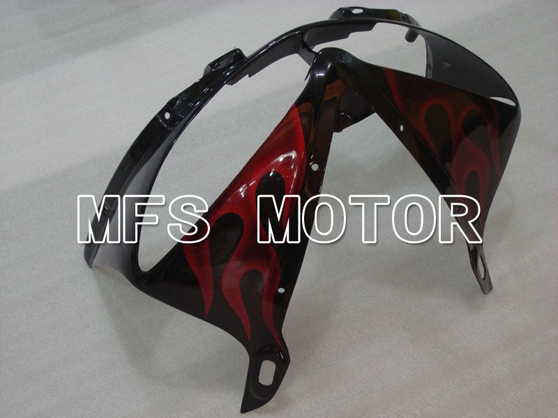 Yamaha YZF-R6 2003-2004 Injection ABS Fairing - Flame - Red wine color Black - MFS3484