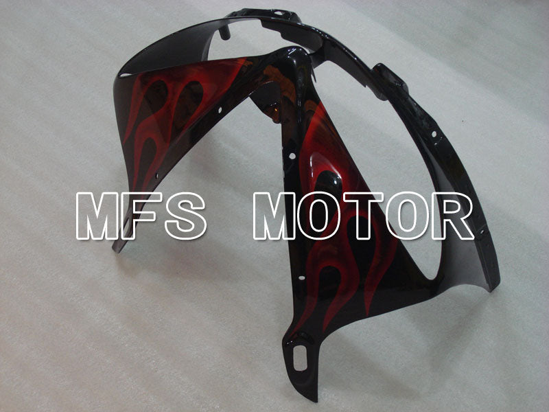 Yamaha YZF-R6 2003-2004 Injection ABS Fairing - Flame - Red wine color Black - MFS3484