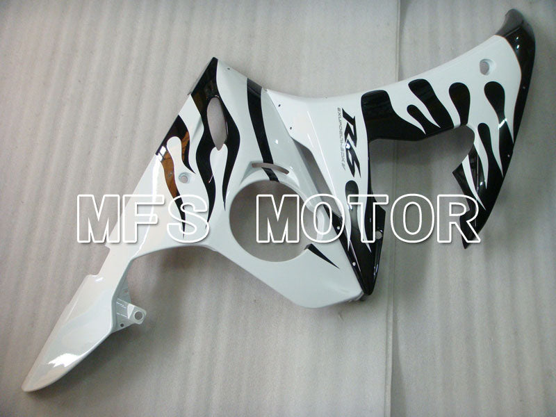 Yamaha YZF-R6 2003-2004 Injection ABS Fairing - Flame - White Black - MFS3490