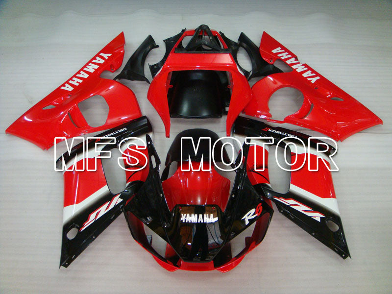 Yamaha YZF-R6 1998-2002 Injection ABS verkleidung - Factory Style - Schwarz Rot - MFS3505