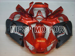 Yamaha YZF-R6 1998-2002 Injection ABS Verkleidung - Factory Style - Schwarz Rotweinfarbe - MFS3507