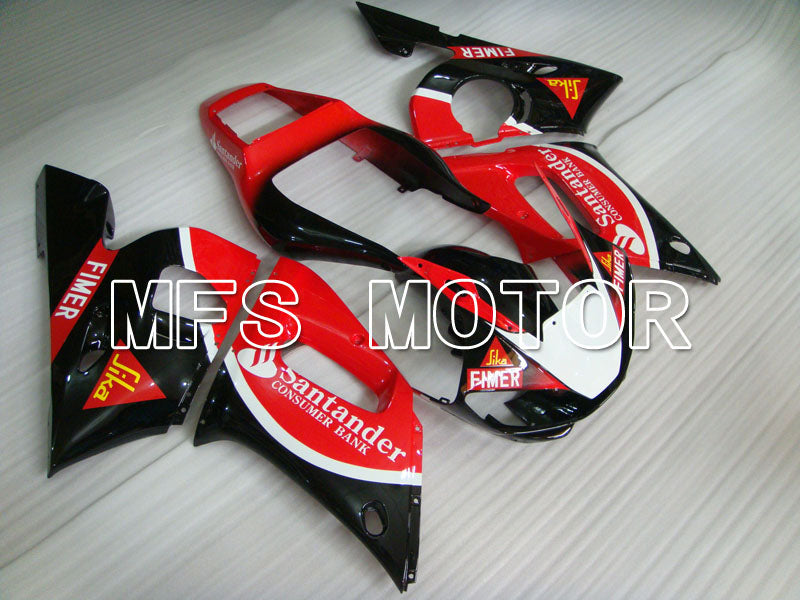 Yamaha YZF-R6 1998-2002 Injection ABS Fairing - Santander - Black Red - MFS3513