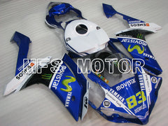 Yamaha YZF-R1 2007-2008 Injection ABS verkleidung - Monster - Blau Weiß - MFS3516