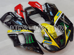 Carénage ABS injecté Yamaha YZF-R6 1998-2002 - Monster - Noir Jaune - MFS3538