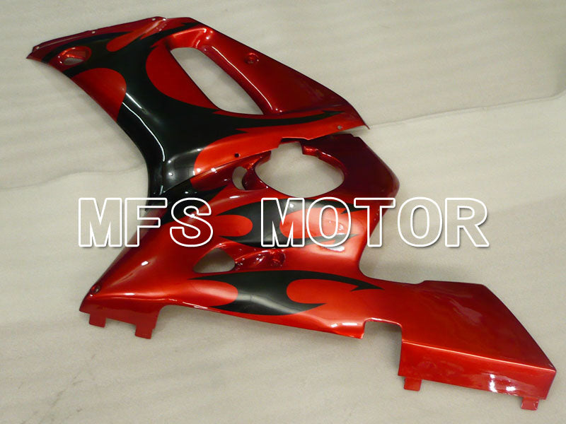 Yamaha YZF-R6 1998-2002 Injection ABS Fairing - Factory Style - Black Red wine color - MFS3550