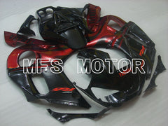 Yamaha YZF-R6 1998-2002 Injection ABS Fairing - Factory Style - Black Red wine color - MFS3557