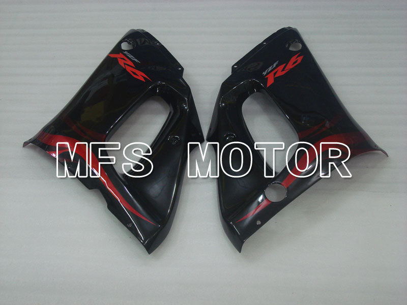 Yamaha YZF-R6 1998-2002 Injection ABS Fairing - Factory Style - Black Red wine color - MFS3557