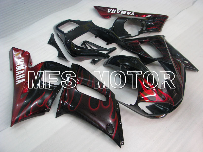 Yamaha YZF-R6 1998-2002 Injection ABS Fairing - Flame - Black Red - MFS3558