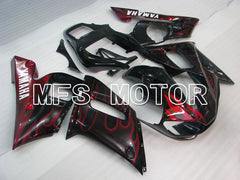 Yamaha YZF-R6 1998-2002 Injection ABS Fairing - Flame - Black Red - MFS3558