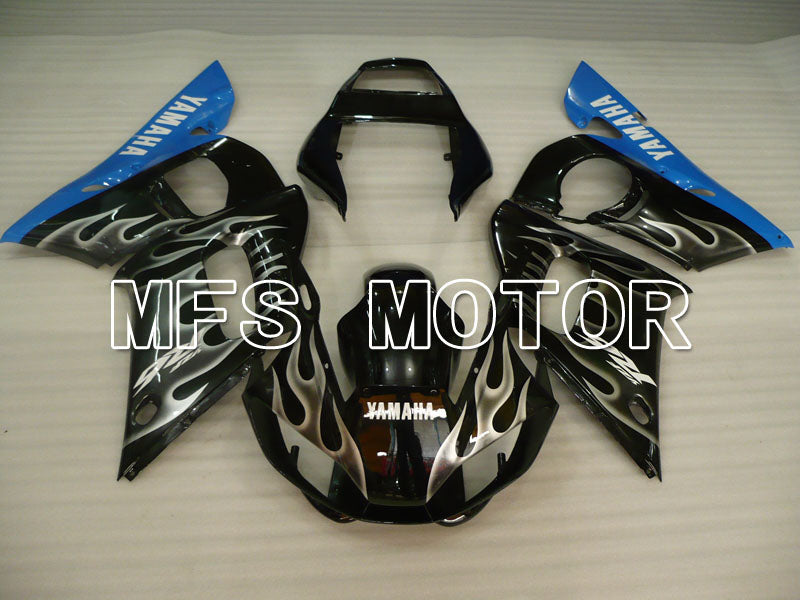 Yamaha YZF-R6 1998-2002 Injection ABS Fairing - Flame - Black White - MFS3563