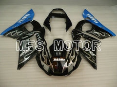Yamaha YZF-R6 1998-2002 Injection ABS Fairing - Flame - Black White - MFS3563