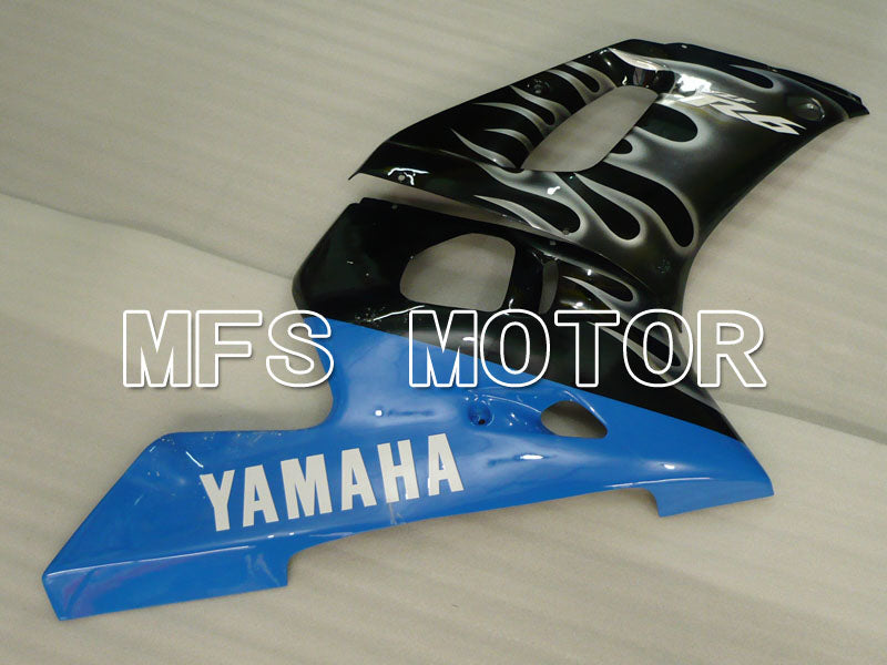 Yamaha YZF-R6 1998-2002 Injection ABS Fairing - Flame - Black White - MFS3563