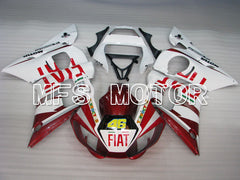 Yamaha YZF-R6 1998-2002 Injection ABS verkleidung - FIAT - Rot Weiß - MFS3571