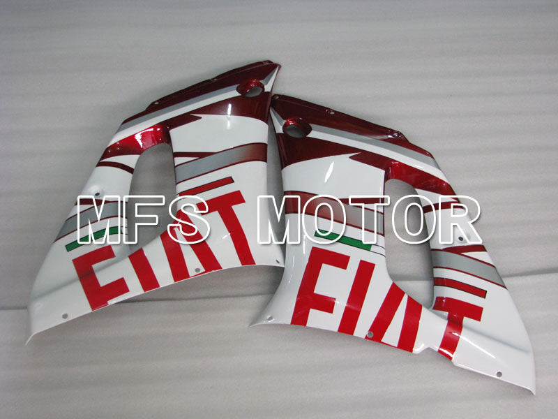 Yamaha YZF-R6 1998-2002 Injection ABS verkleidung - FIAT - Rot Weiß - MFS3571