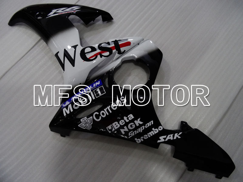 Yamaha YZF-R6 2005 Injection ABS Fairing - West - White Black - MFS3576