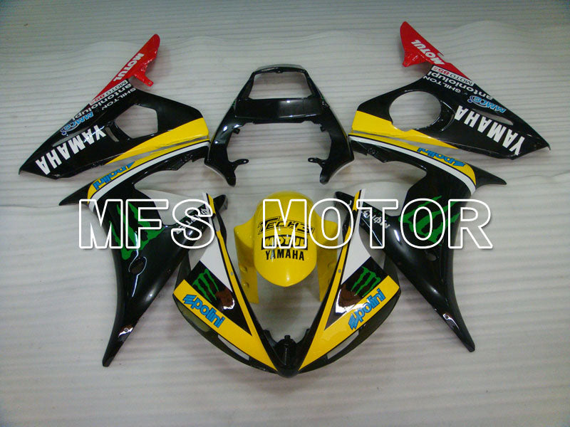 Yamaha YZF-R6 2003-2004 Injection ABS verkleidung - Monster - Gelb Schwarz - MFS3582