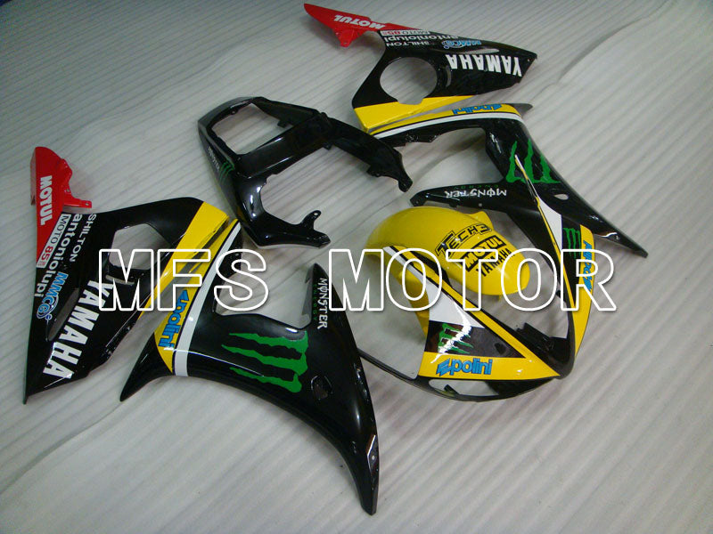 Yamaha YZF-R6 2003-2004 Injection ABS verkleidung - Monster - Gelb Schwarz - MFS3582