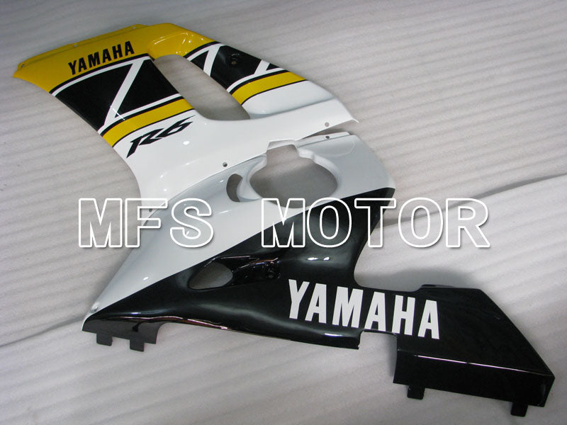 Yamaha YZF-R6 1998-2002 Injection ABS Fairing - Factory Style - Black White Yellow - MFS3588