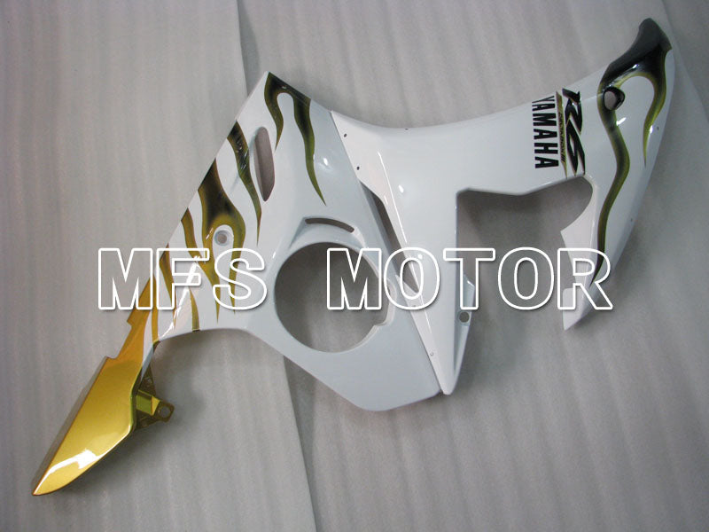 Yamaha YZF-R6 2003-2004 Injection ABS verkleidung - Flamme - Weiß Gold - MFS3590