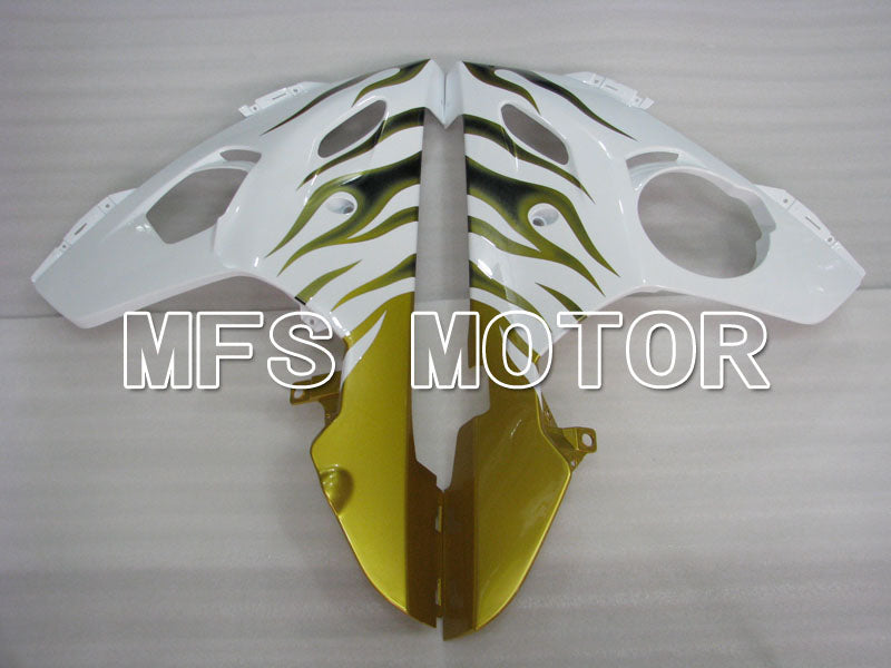 Yamaha YZF-R6 2003-2004 Injection ABS verkleidung - Flamme - Weiß Gold - MFS3590
