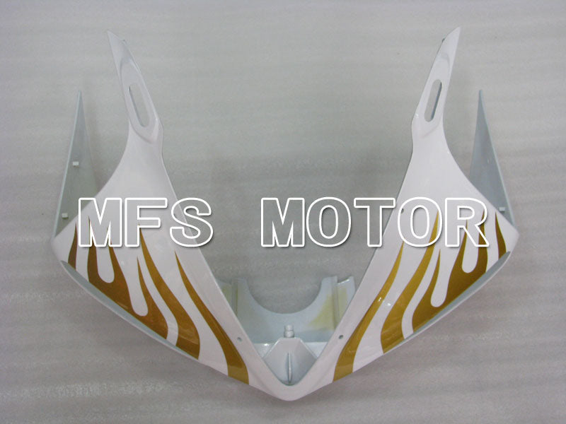 Yamaha YZF-R6 2003-2004 Injection ABS verkleidung - Flamme - Weiß Gold - MFS3590