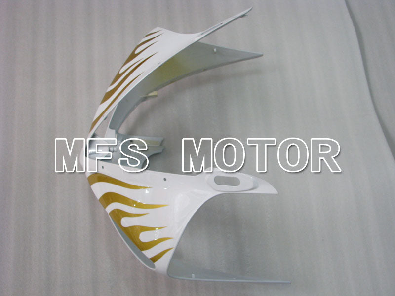 Yamaha YZF-R6 2003-2004 Injection ABS verkleidung - Flamme - Weiß Gold - MFS3590