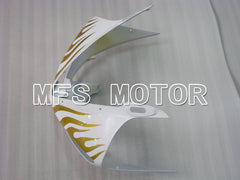 Yamaha YZF-R6 2003-2004 Injection ABS verkleidung - Flamme - Weiß Gold - MFS3590