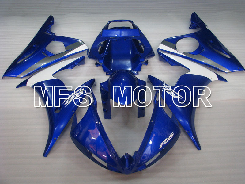 Yamaha YZF-R6 2003-2004 Injection ABS verkleidung - Factory Style - Blau Weiß - MFS3594